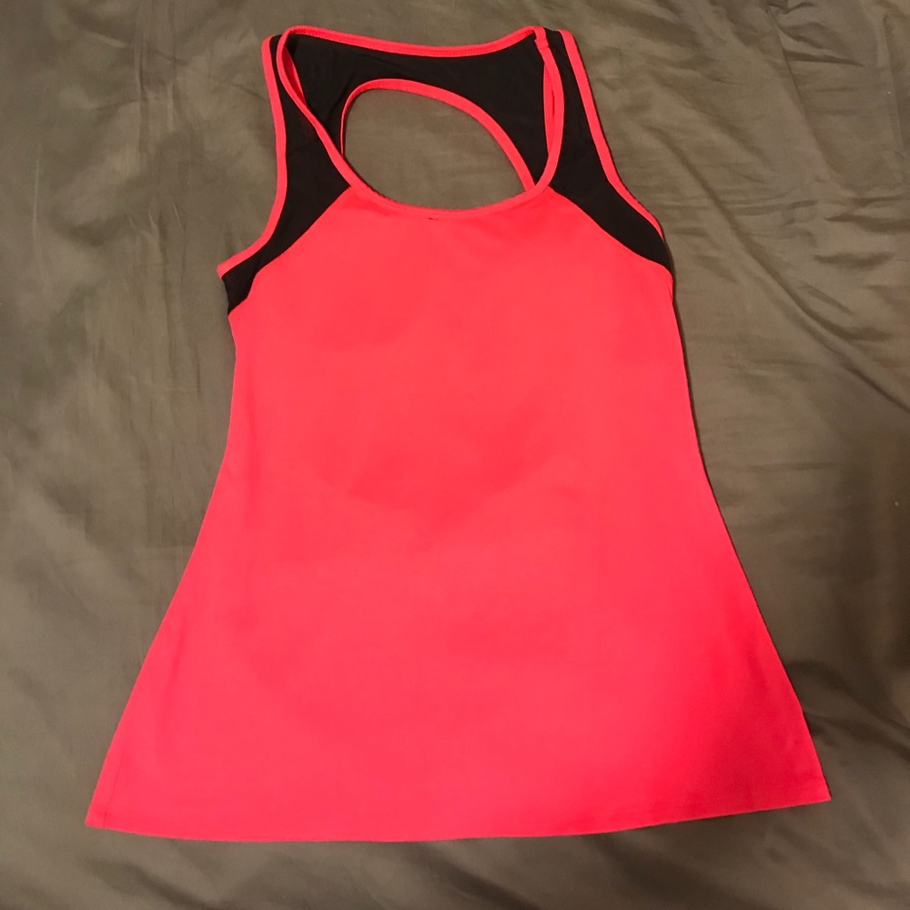 Hot pink workout top